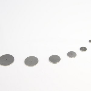 Cabochon disk base, 6 pieces