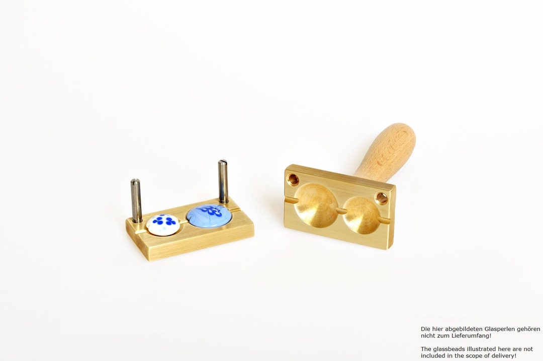 Bead Press Two Lentils: 30 and 35mm - 10 and 12mm Deep - Etsy