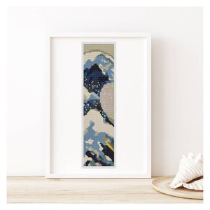 PATTERN PDF Great Wave off Kanagawa by Katsushika Hokusai, Asian Embroidery Chart PDF