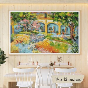 Provence Garten Kreuzstichpackung, Vincent van Gogh, Architektur Stickerei
