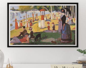 PDF グランド ジャット島の日曜日の午後 クロスステッチ パターン