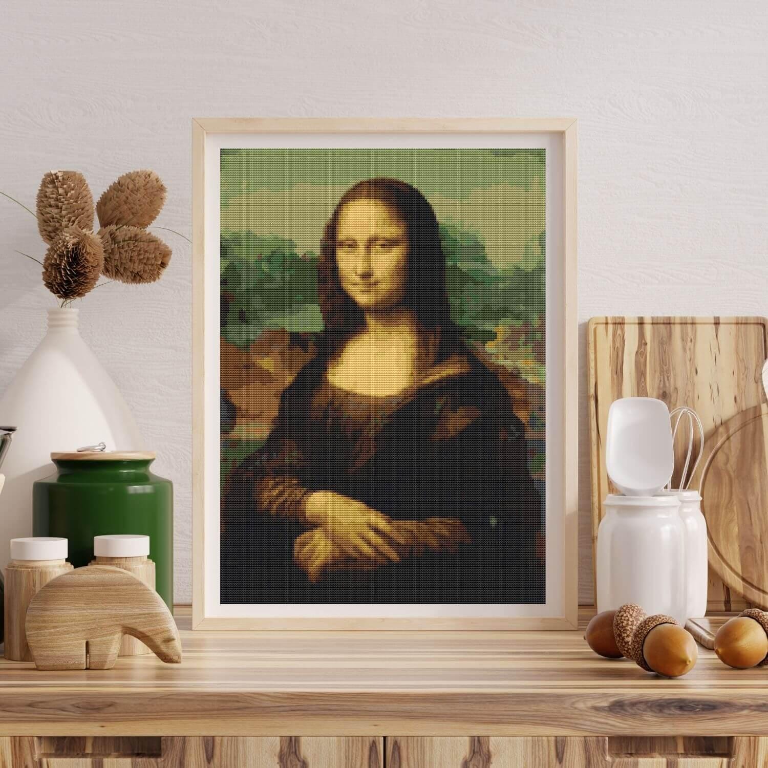 モナ・リザ クロスステッチキット レオナルド・ダ・ヴィンチ アート
