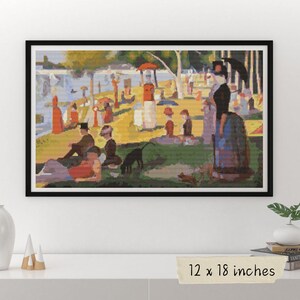 Seurat&#39;s La Grande Jatte Cross Stitch Kit: Art Embroidery