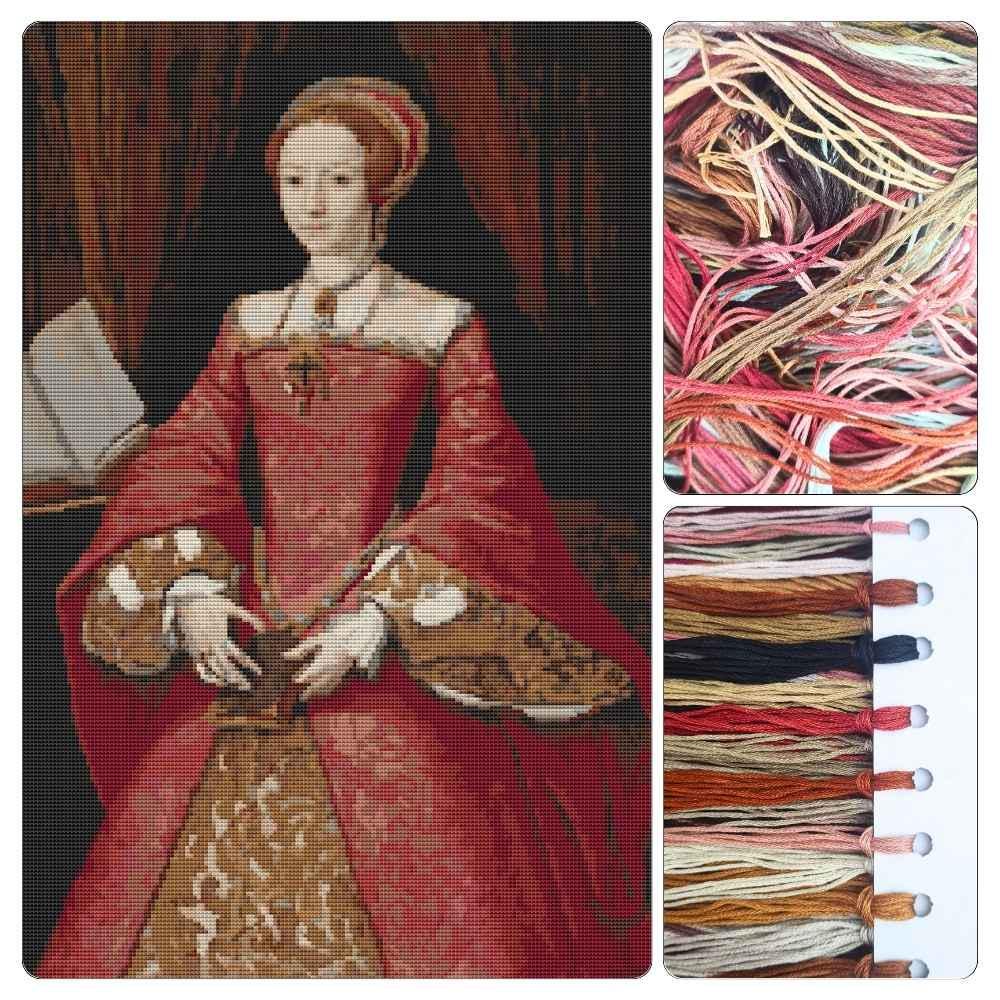 エリザベス1世の王女時代の肖像画 カウントクロスステッチキット