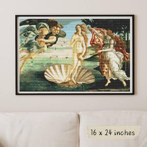 Die Geburt der Venus – Zählstickset, Sandro Botticelli, Fantasy-Stickerei