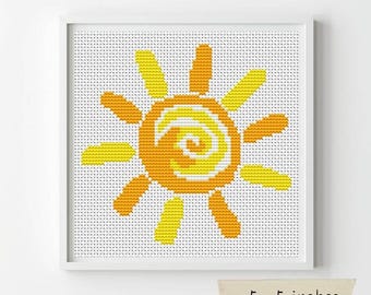 It's a Sunny Day Cross Stitch Pattern, Summer Embroidery