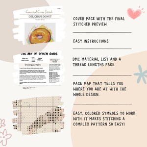 PATTERN PDF The Colors of Autumn Bookmark Cross Stitch Pattern, Fall Embroidery Chart PDF image 5