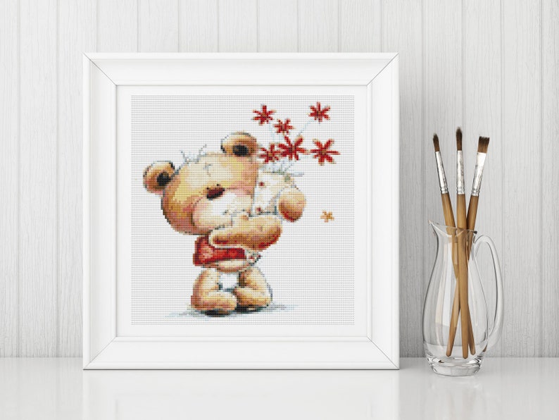 red cross teddy bear pattern