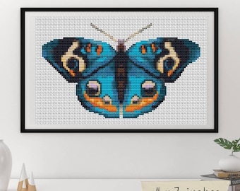 The Blue Butterfly Cross Stitch Pattern
