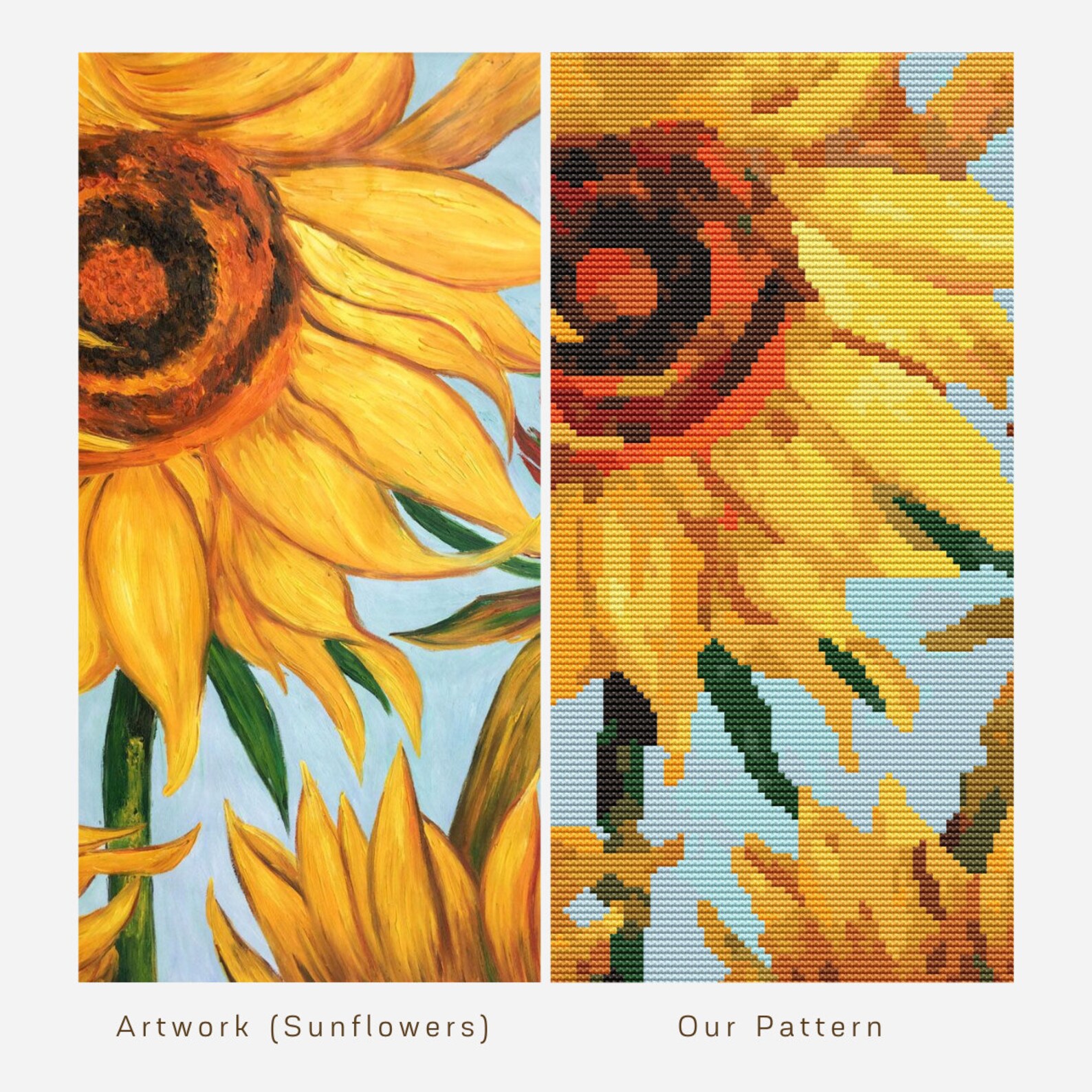 Japanese Style Landscape Cross Stitch Pattern Asian Cross Etsy