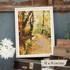 Winding Brook Cross Stitch Kit Egon Schiele Landscape Embroidery