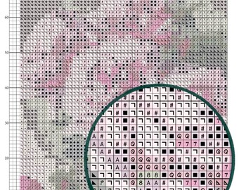 バラをあしらった4つの正方形のクロスステッチキット アート刺繍