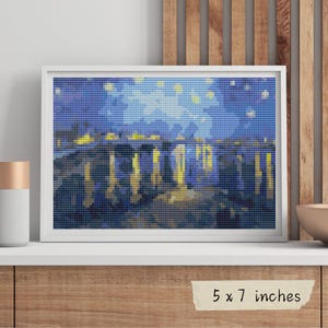 Starry Night Over The Rhone" By Vincent Van Gogh, 1888