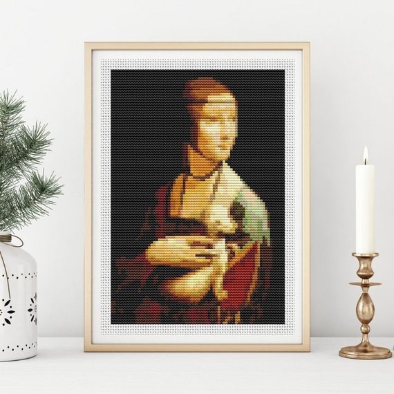 RIOLIS Lady With An Ermine - Da Vinci Counted Cross Stitch Kit
