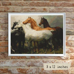 They&#39;ll Want Us Again Cross Stitch Kit, Alfred William Strutt, Horses Art Embroidery