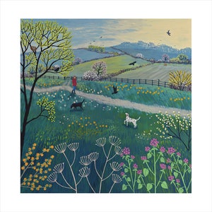 Print on Paper of an English Landscape in Spring From an - Etsy