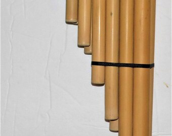 Huanca Panflte Zampona Aus Bambus  13 Rohre, Inklusive Tasche,  Handgefertigt In Peru