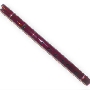 Professional  Burgundy   Quena Tuned G  Wood Quena Tuned Quena Handmade Quena From Peru Case  included