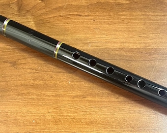 Flûte quena professionnelle en bois noir, accordée en sol, finition brillante, instrument à vent péruvien andin fait main, étui inclus.