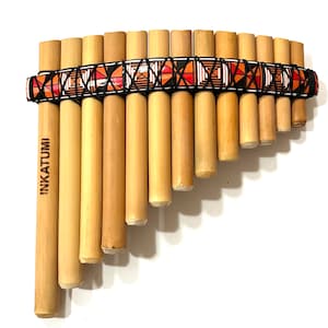 Pan Flute 13 pipes Small Tuned C from Peru Item in USA Case Included image 1