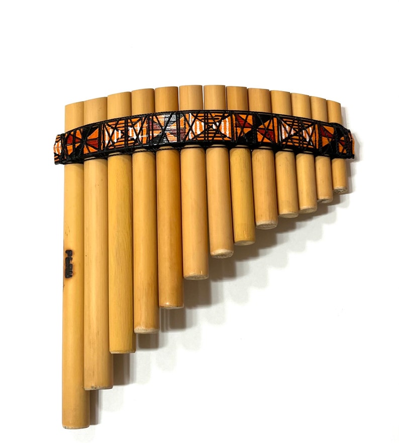 Pan Flute 13 pipes Small Tuned C from Peru Item in USA Case Included image 2