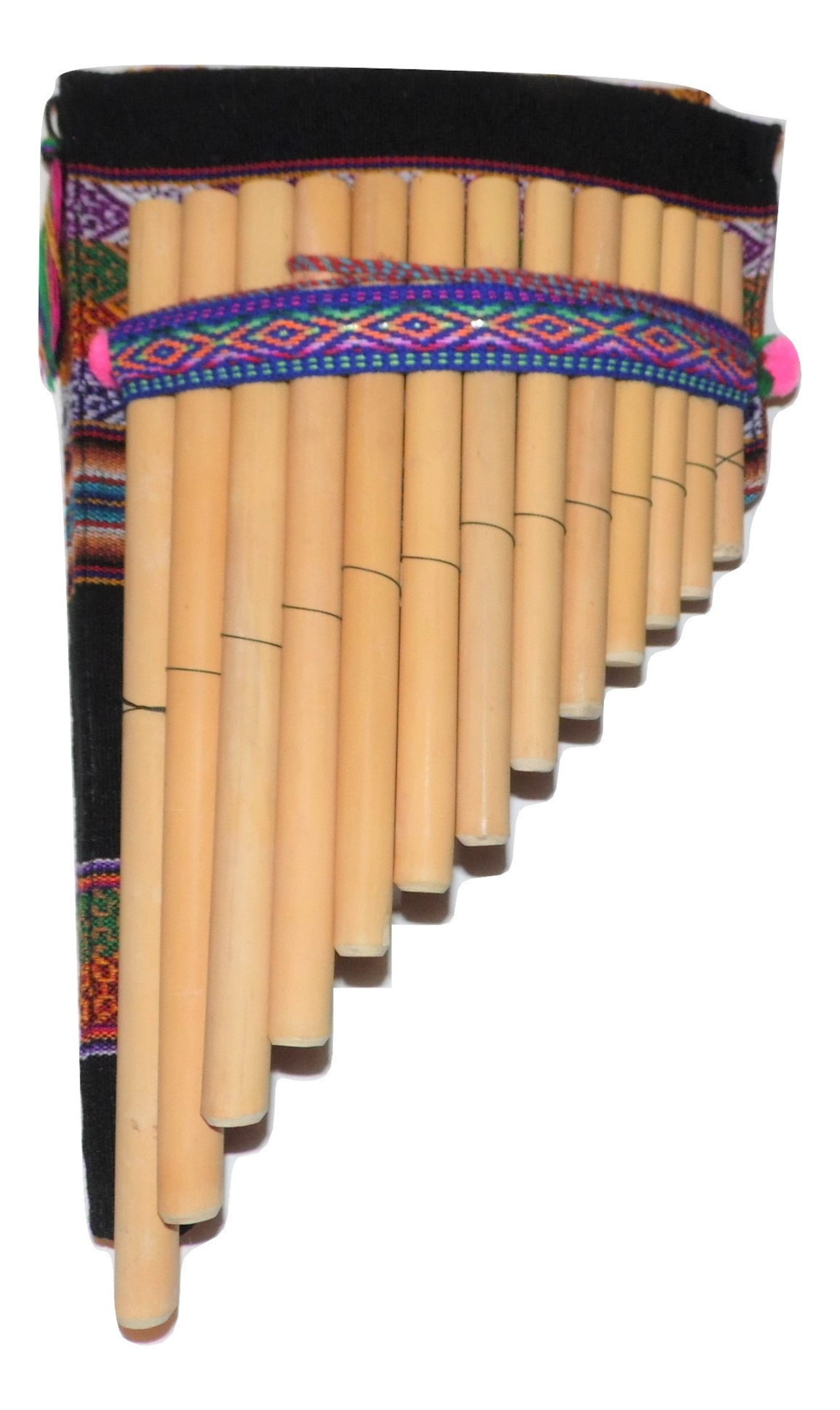 Artesanal Pan Flute 13 Pipes From Peru Case Included Item in USA Etsy
