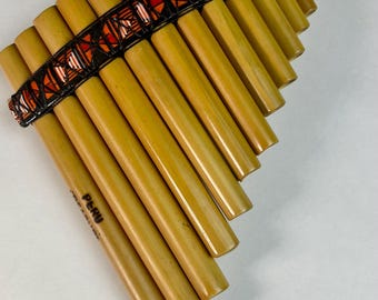 Flûte de pan 13 tuyaux - Petite flûte de pan - Flûte de pan accordable du Pérou - Article aux États-Unis