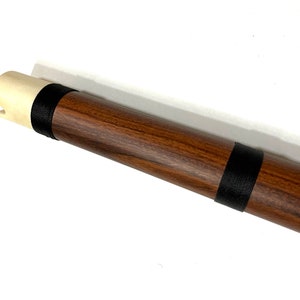 Rosewood Quena Wood Quena Handmade Quena with Bone Mouthpiece Tuned Quena From Peru Tuned G Sol Item in USA Case Included image 1