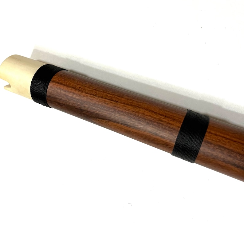 Rosewood Quena Wood Quena Handmade Quena with Bone Mouthpiece Tuned Quena From Peru Tuned G Sol Item in USA Case Included image 1