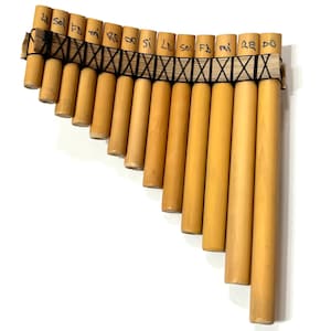 Pan Flute 13 Pipes Small Tuned C From Peru Item in USA case Included - Etsy