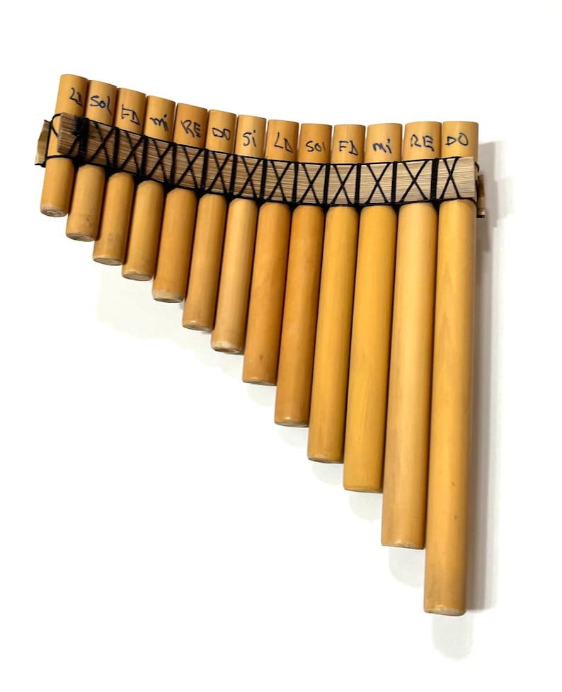 Pan Flute 13 pipes Small Tuned C from Peru Item in USA Case Included image 6