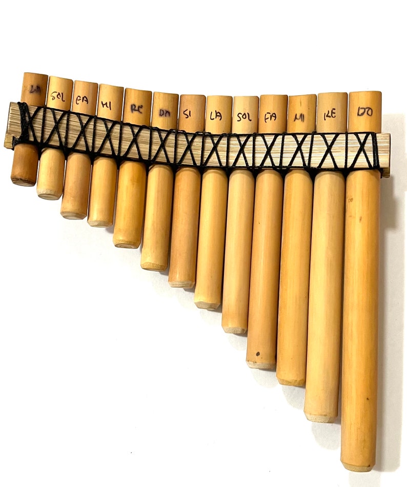 Pan Flute 13 pipes Small Tuned C from Peru Item in USA Case Included image 5