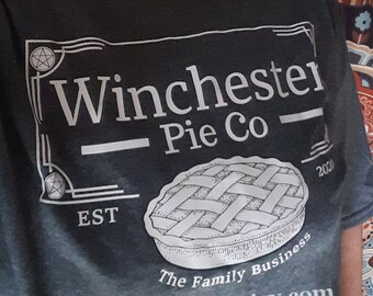 Winchester Pie Co Sam and Dean Winchester Brothers Supernatural TV series Supernatural T shirt funny tee shirt heartbreak SPN AU