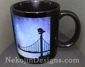 Mothman Mug - cryptid cryptozoology folklore coffee ceramic tea cup cryptozoologist gift creature feature monster myth legend West Virginia