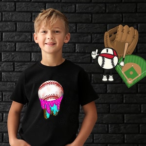 Baseball png, baseball drip, ice cream drip png