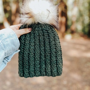 Crochet Beanie Pattern / Crossvine Cable Beanie / Crochet Pattern / Cable crochet / PDF Crochet Pattern / Crochet Hat / Cable Beanie