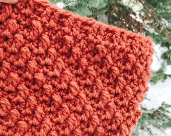Crochet Cowl Pattern / Quick and Easy crochet pattern / Stonewall Cowl / PDF Crochet Pattern / Textured crochet cowl pattern