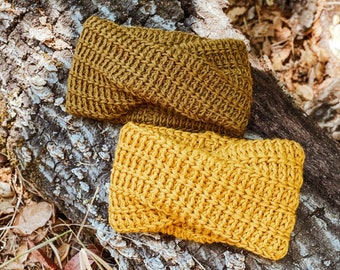 Headband Pattern / Twisted Haystack Headband / Crochet Pattern / Quick and Easy crochet pattern / Ear Warmer Pattern / PDF Crochet Pattern