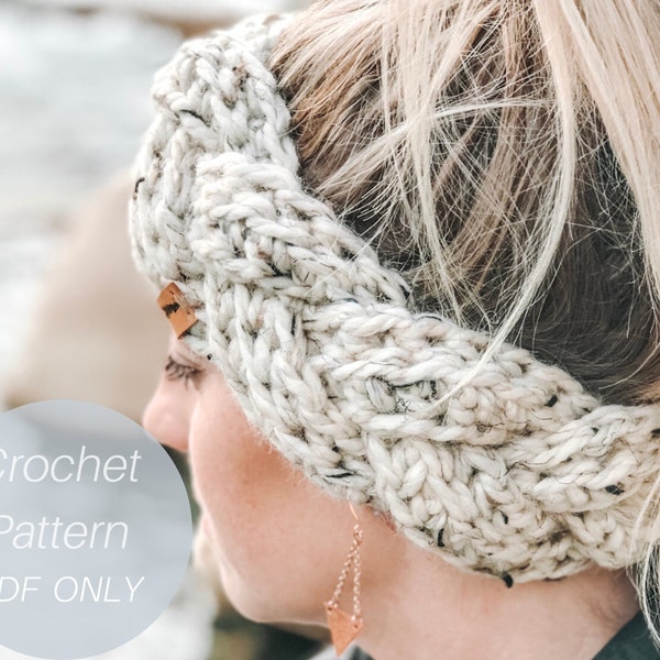 Headband Pattern / Braided Chunky Headband / Crochet Pattern / Quick and Easy crochet pattern / Ear Warmer Pattern / PDF Crochet Pattern