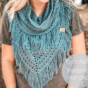 Boho Infinity Scarf / Crochet Scarf Pattern / Scarf Pattern / Infinity Scarf Pattern / Lightweight Crochet Scarf Pattern / pdf pattern image 1