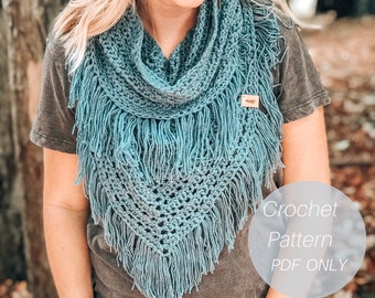 Boho Infinity Scarf / Crochet Scarf Pattern /  Scarf Pattern / Infinity Scarf Pattern / Lightweight Crochet Scarf Pattern / pdf pattern