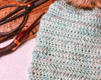 Freeride 2.0 Beanie Crochet Pattern: Braided Texture (PDF)