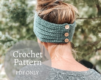 Granite Headband Crochet Pattern: Easy Ear Warmer (PDF Pattern)