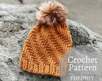 Crochet Beanie Pattern / Cypress Grove Beanie / Crochet Pattern / crochet pattern / PDF Crochet Pattern / Crochet Hat/ Hat Pattern