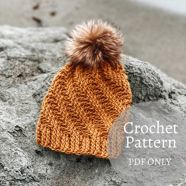 Crochet Beanie Pattern / Cypress Grove Beanie / Crochet Pattern / crochet pattern / PDF Crochet Pattern / Crochet Hat/ Hat Pattern