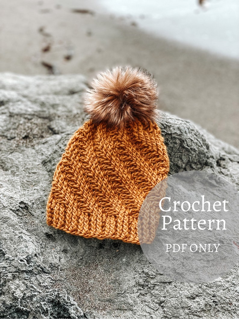 Crochet Beanie Pattern / Cypress Grove Beanie / Crochet Pattern / crochet pattern / PDF Crochet Pattern / Crochet Hat/ Hat Pattern image 1