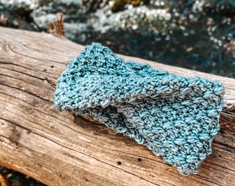 Twisted Stonewall Headband Crochet Pattern: Easy Ear Warmer (PDF Pattern)