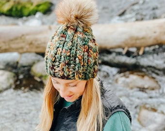 Bulky Beanie/ Chunky Beanie / Hillock Beanie / Cable Beanie / Crochet Hat Pattern / Crochet Beanie Pattern / Pattern Only*