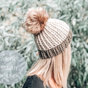 Crochet Beanie PATTERN // Ragged Ridges Beanie // Crochet Hat Pattern // Textured Crochet Pattern // PDF crochet pattern image 8