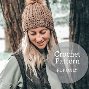 Crochet Beanie PATTERN // Ragged Ridges Beanie // Crochet Hat Pattern // Textured Crochet Pattern // PDF crochet pattern image 1